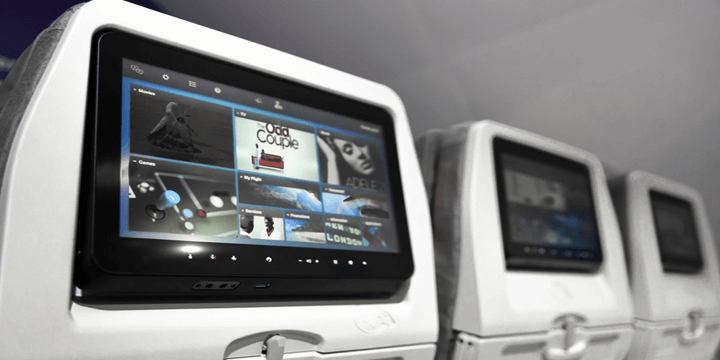 In-flight entertainment screen