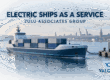 Concept graphic of electric unmanned container vessel