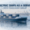 Concept graphic of electric unmanned container vessel